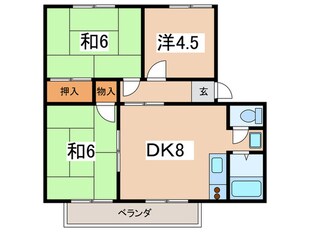 熊澤ハイツ３の物件間取画像